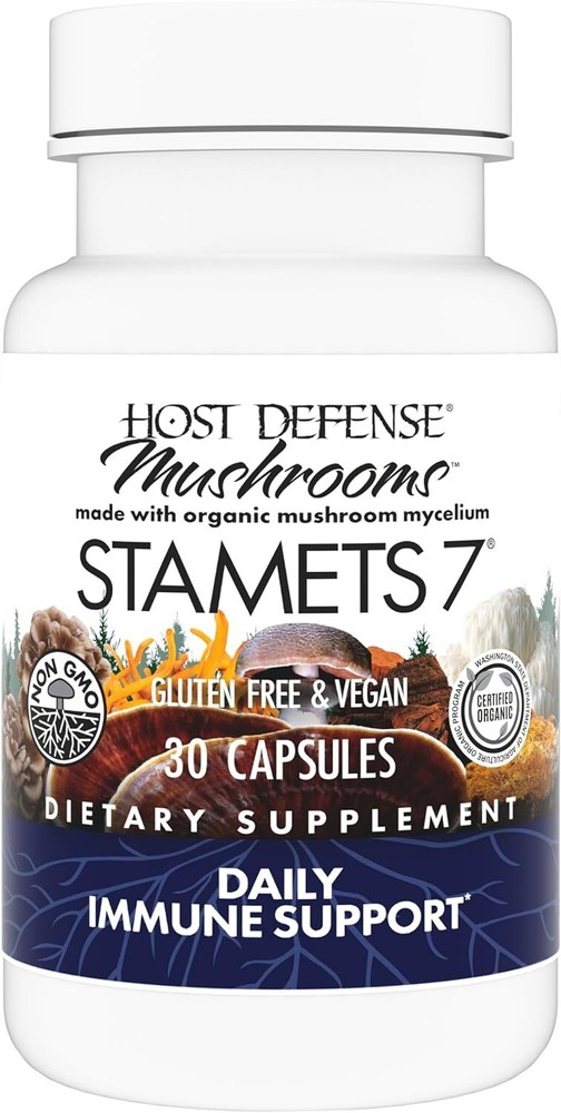 Host Defense Stamets 7-7 Species Blend – Mushroom Supplement for Immune Support