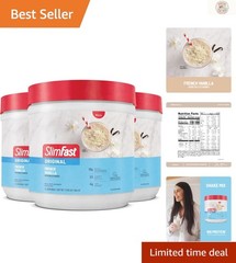 Weight Loss Shake Mix, 10g Protein, Gluten-Free – French Vanilla (14 Servings)
