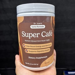 Santo Remedio Super Cafe Dark Roast Coffee Prebiotic Fiber 30 Servings OVERSTOCK