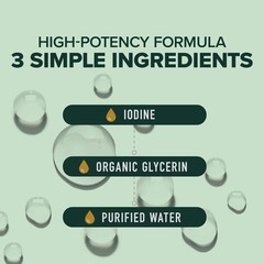 Organic Iodine Liquid for Thyroid Support | Nascent 2 Fl Oz (Pack of 1)