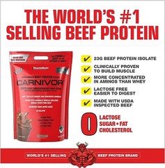 MuscleMeds Carnivor Beef Protein Isolate 100 Servings 7.34lb Bags 2 Flavors NEW
