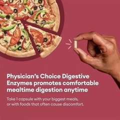 Physician’s CHOICE Digestive Enzymes – Multi Enzymes, Organic – Prebiotics 60 CT