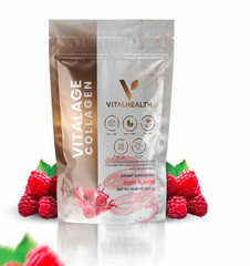VITALAGE COLLAGEN Bone Broth, Hydrilyzed Bovine and Marine 10.58 oz (300 G)