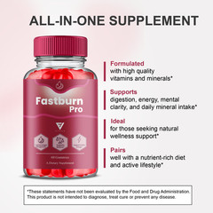 (3 Pack) Fastburn Pro Weight Support ACV, Fast Burn Pro Keto (180 Gummies)