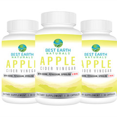 Apple Cider Vinegar by Best Earth Naturals Buy 2 Get 1 FREE 3 Pack
