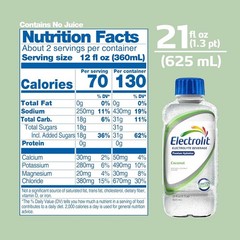 Electrolyte Beverage Coconut Flavor, 21 Fl Oz (Pack of 12) for Instant Hydration
