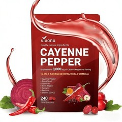 VIVONU Cayenne Pepper 240 Softgels, Heart & Vascular Health Supplement NEW