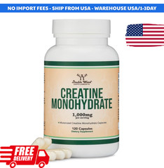 Creatine Pills 1,000Mg per Serving (120 Creatine Capsules) Free Shipping! NEW!..