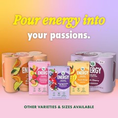 V8 +Energy Strawberry Banana Juice Energy Drink 8 fl oz Can 24 Pack