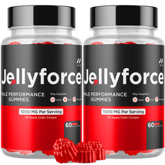 (2 Pack) Jellyforce Male Gummys Advanced Male Jelly Force Formula 120 Gummies