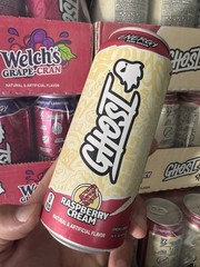 NEW RARE GHOST ENERGY RASPBERRY CREAM COLLECTOR CAN LIFESTYLE LIMITED DRINK