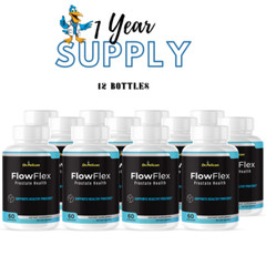 FlowFlex – Support Supplement for Men – Urinary & Bladder Health-12 Bottles