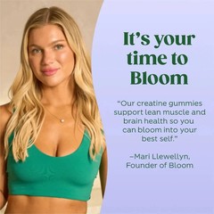 Bloom Nutrition Creatine Gummies – Energy, Muscle Recovery for Women