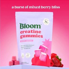 Bloom Nutrition Creatine Gummies – Energy, Muscle Recovery for Women
