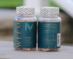 (2) WEEM Hair Skin Nails Gummies – Original , Clinically Tested Hair Health