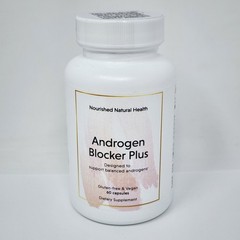 Nourished Natural Health Androgen Blocker Plus, 60 Capsules Exp 10/2026