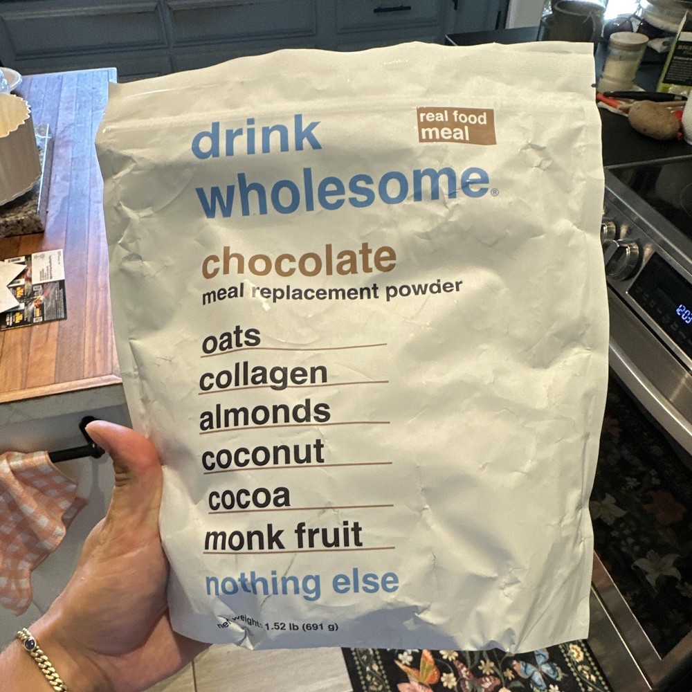 Drink Wholesome Chocolate Meal Replacement Shake Powder Gluten-Free 1.52 lb