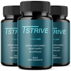 (3 Pack) Tstrive Advanced Male Support Performance Supplement 180 Capsules