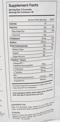 bear balanced creatine gummies Blueberry 90 Gummies Net WT 0.9lb