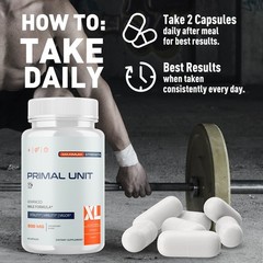 (2 Pack) Primal Unit XL Advanced Male Health Support PrimalUnitXL 120 Capsules