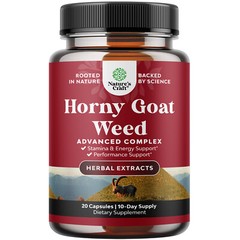 Horny Goat Weed Male Enhancement Extra Strength 1590mg Complex Per Serving 20ct