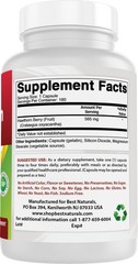 Hawthorn Berry Capsules 565 mg Extract Supplement Naturals 180 Count Capsules
