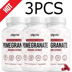 3X Alevia Pomegranate Capsules 60ct Organic Extract Antioxidant US