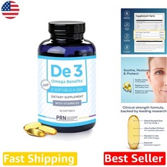 Dry Eye Omega 3 Capsules – 2400mg EPA DHA – Ultra Pure rTG – Burpless – 90ct