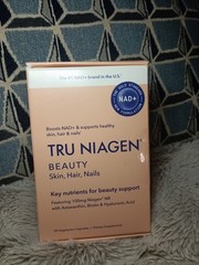 Tru Niagen Beauty Skin Hair Nails NR Astaxanthin Biotin 30 Veg Capsules – New