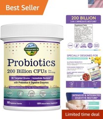Immediate Restore Probiotics – 36 Strains, Shelf Stable, Delayed Release Formula