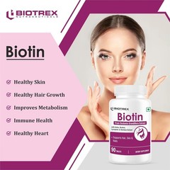 3 Pack Bio.trex Biotin 90 Tablets Hair Skin Nails