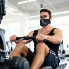 High Altitude Mask, Training Workout Mask Men to Improve Lung Capacity, 24 Le…