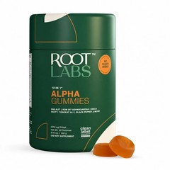 Root Labs 10-in-1 Alpha Shilajit Gummies – 4000mg with KSM-66 Ashwagandha 60ct