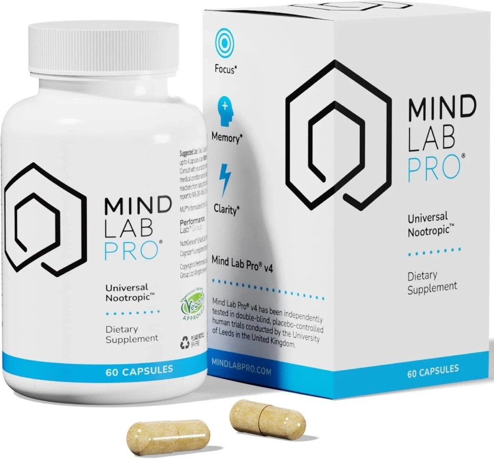 Mind Lab Pro v4 Nootropic – Focus, Memory & Energy – 60 Caps – Plant-Based, Made