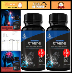 Triple Strength Astaxanthin 12mg Softgels + Organic Coconut Oil for Absorption –