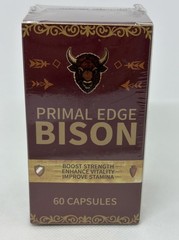 Primal Edge Bison, Primal American Bison Extract Capsules – 60 Capsules 1pack