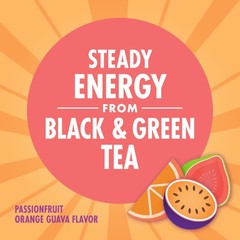 V8 +Energy Passionfruit Orange Guava Juice Energy Drink, (6 Pack) (Case of 4)
