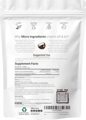 Vitamin D3 10000 iu Plus K2 (MK-7) 200 mcg, 300 Virgin Coconut Oil Softgels NEW