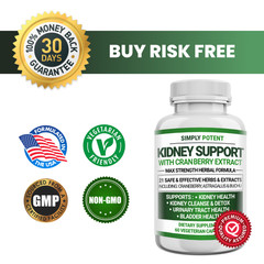 Kidney Support Supplement, Kidney Cleanse Detox & Repair Formula with 21 Herbs