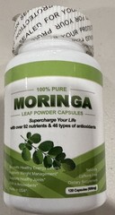 Moringa Leaf powder capsules, 120 capsules 12/26￼