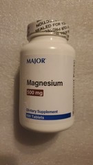Major Magnesium Oxide 500mg – 100 Tablets – SEALED *NEW* – EXP 11/27