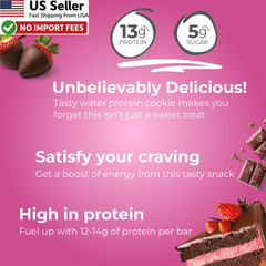 Power Crunch Protein Energy Bars Chocolate Strawberry 12 Count 16.9oz FROM USA