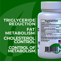 HALLTRIGLIC – Triglycerides & Cholesterol – Cardiovascular Health – 100 Tab