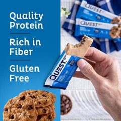 Quest Protein Bar, Oatmeal Chocolate Chip, 20g Protein, Gluten Free, 4 Count