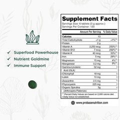 Probase Nutrition, Organic Spirulina Tablets, Premium Spirulina Supplement