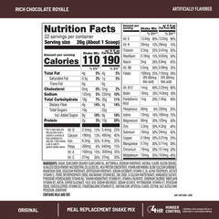 SlimFast Original Shake Mix Rich Chocolate Royale 20.18 oz