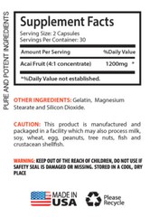 Fat Burner Yes You Can – Acai Berry Extract 1200mg 3B – Acai Energy Boost