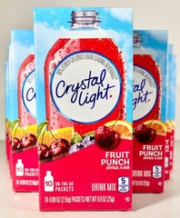 Crystal Light FRUIT PUNCH 12 Boxes – 120 On The Go Packets, 5 Calories JUL 2026