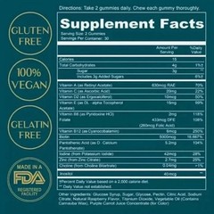 WEEM Hair Skin and Nails Gummies, Vegan biotin Vitamins, Healthy Hair- Pack of 3