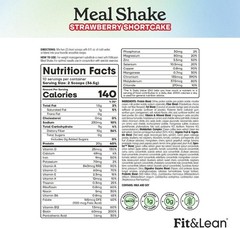 Strawberry Shortcake Meal Shake – 28 Superfoods, 11g Fiber for Weight Management